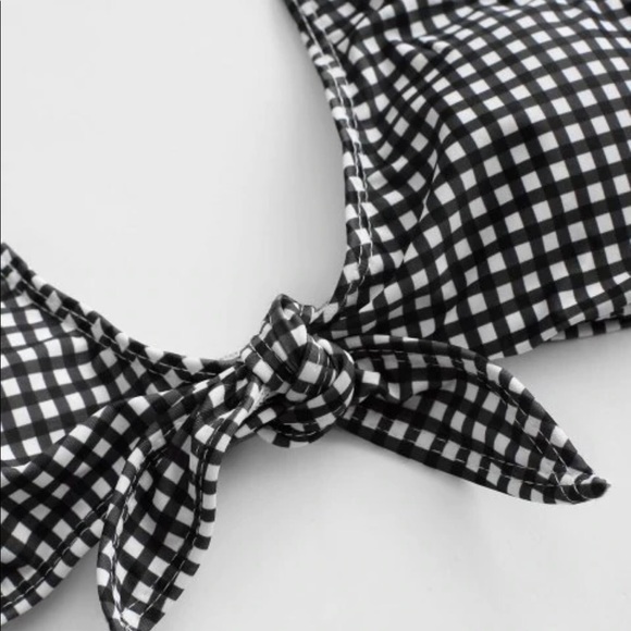 Gingham tie bathing suit - Picture 6 of 8
